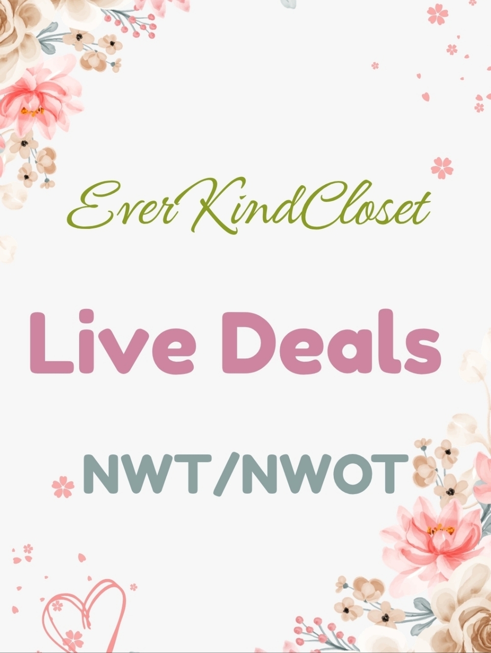 Live Deals - NWT/NWOT - Final Sale